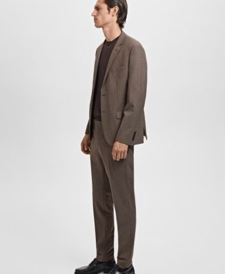 Men's Stretch Fabric Super Slim-Fit Suit Pants