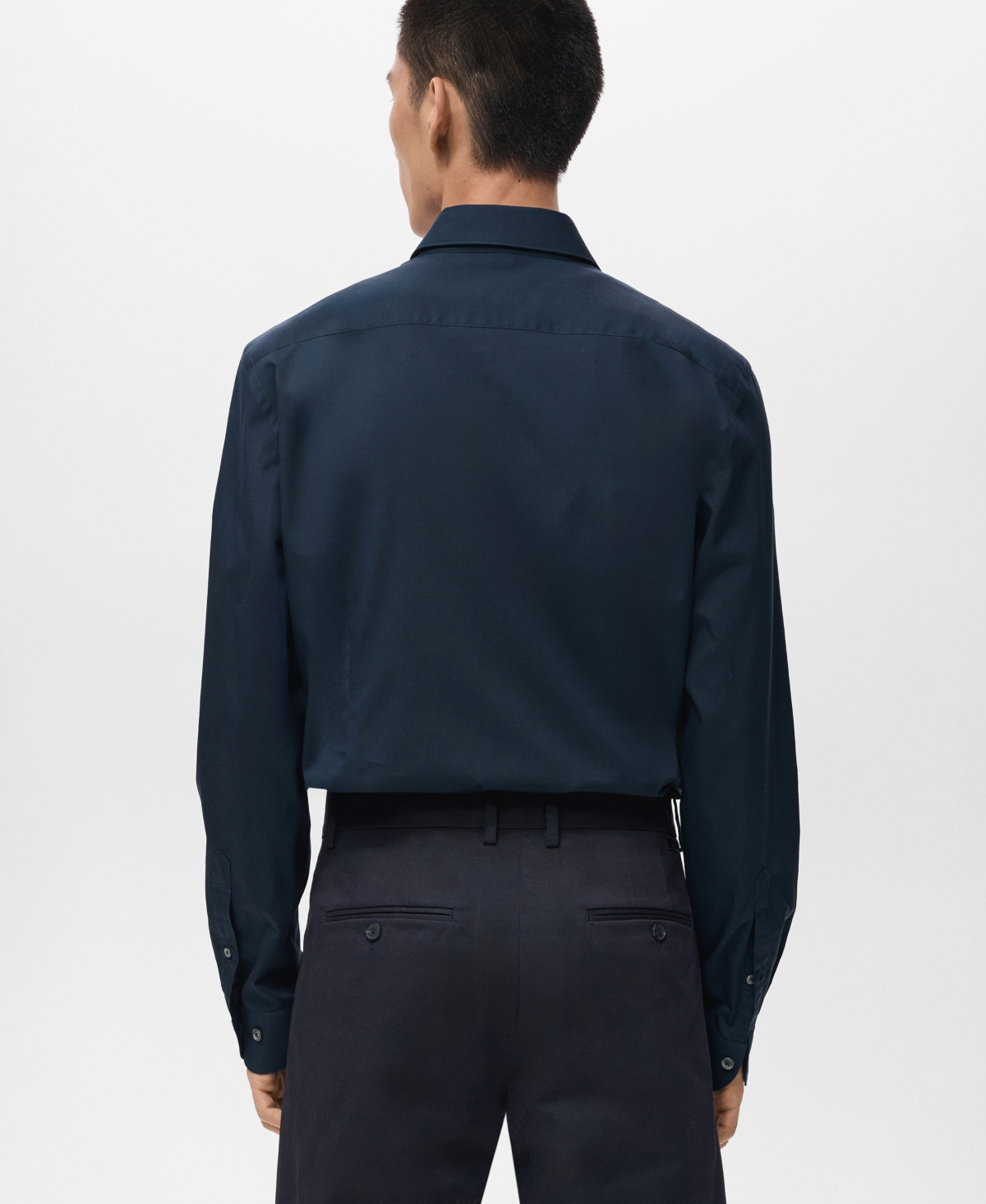 Mango Men's Cotton Slim-fit Shirt In Blue