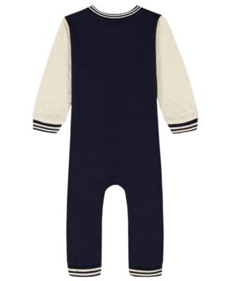 Baby Boys' Striped Quilted-Sleeve Coverall