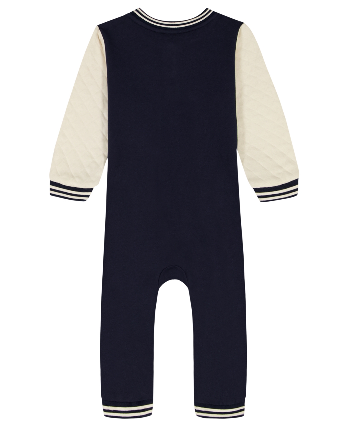 Tommy Hilfiger Baby Boys Striped Quilted-Sleeve Coverall