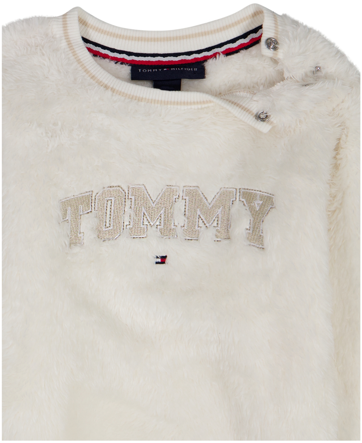 Tommy Hilfiger Baby Boys 2-piece Crewneck Top And Joggers Set In White