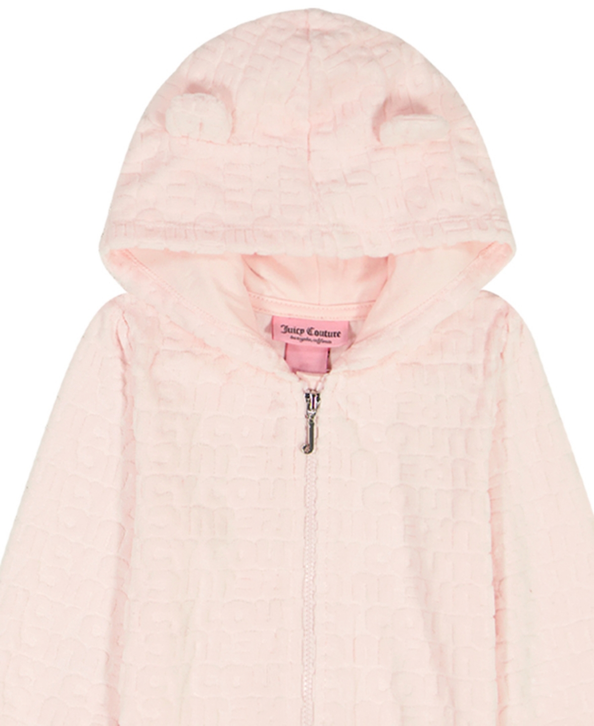 Juicy Baby Girls Long-Sleeve Hoodie, T-Shirt, and Joggers, 3-Piece Set