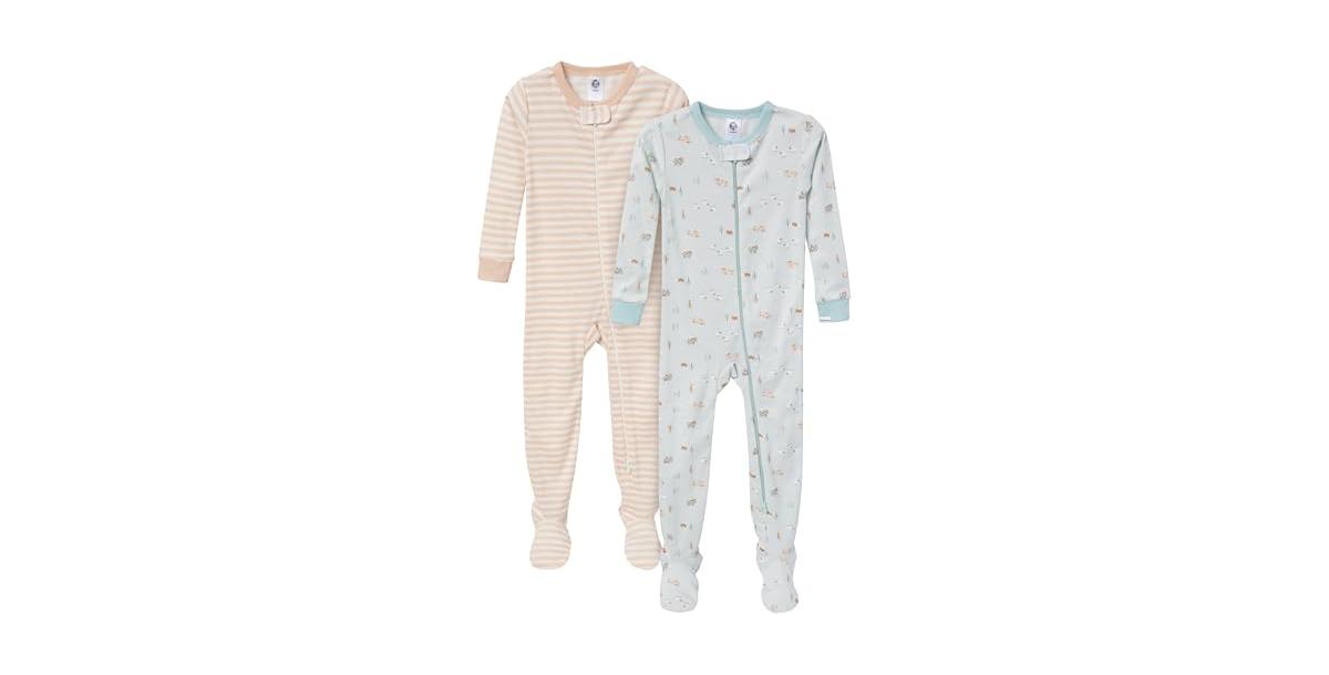 Gerber Baby Boys Snug Fit Footed Pajamas, 2-Pack
