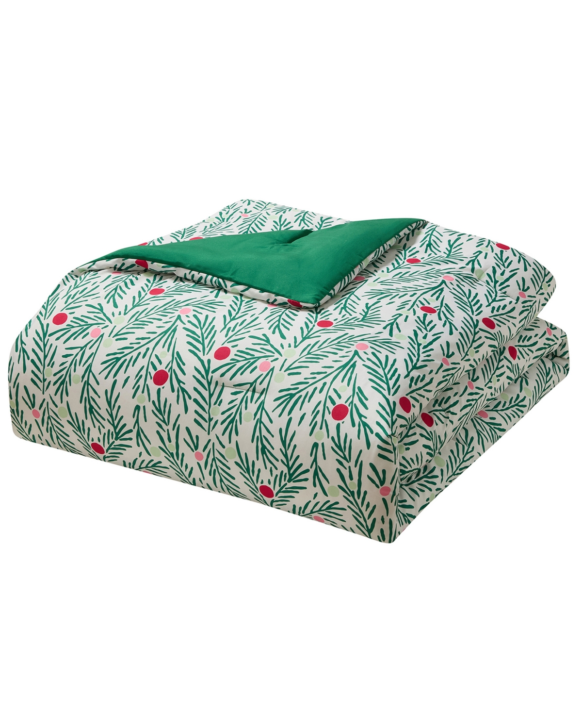 Hallmark Green Branches Holiday 4-Pc. Comforter Set