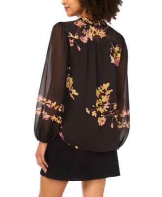 Women's Printed V-Neck Top