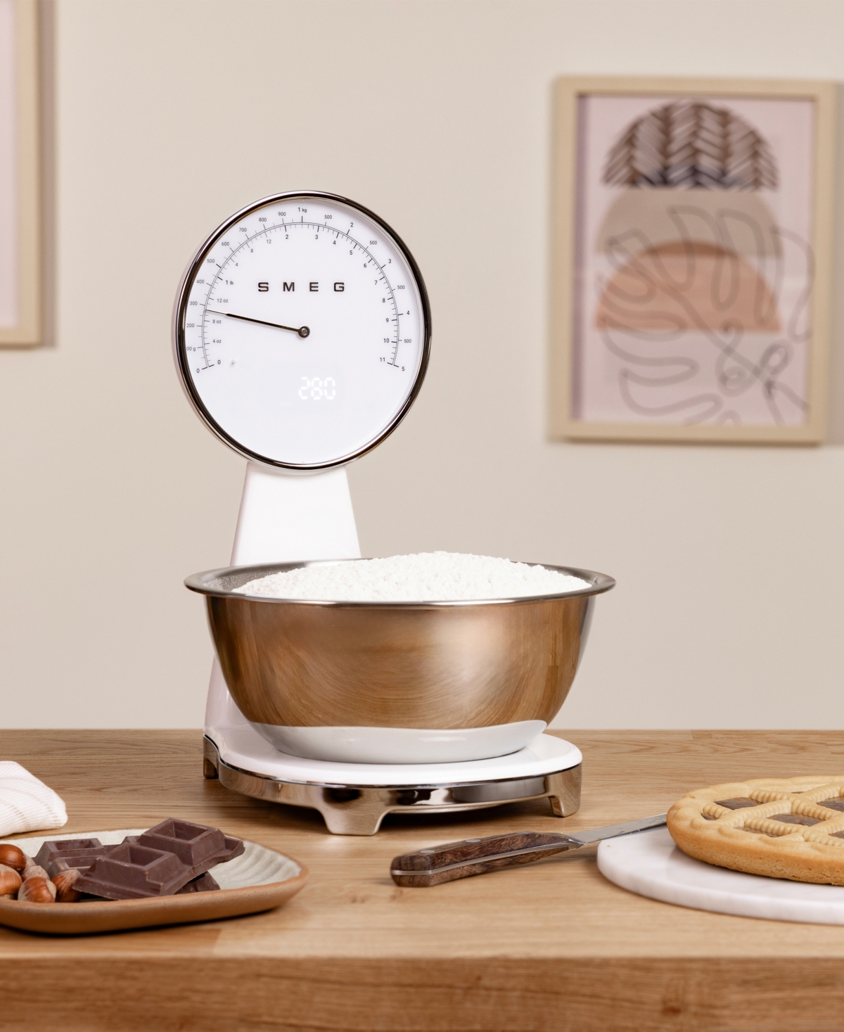 Smeg 50's Retro Style Kitchen Scale In White