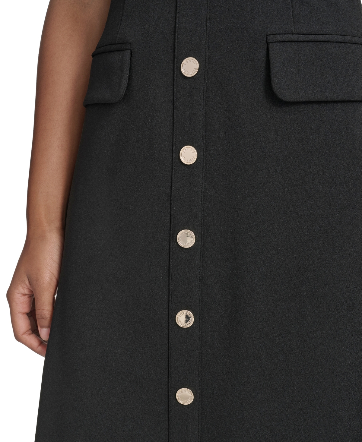 Tommy Hilfiger Women's V-Neck Fit and Flare Dress