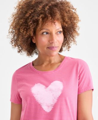 Women's Graphic Short-Sleeve Crewneck T-Shirt, Macy's Exclusive