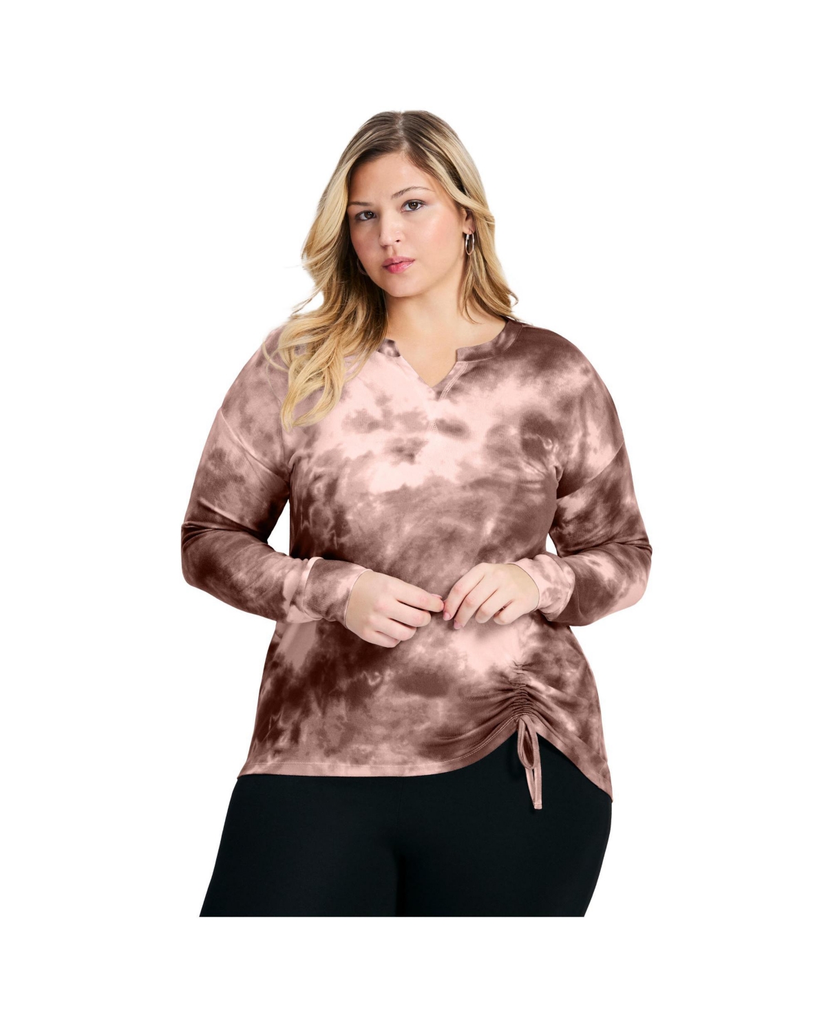 Avenue Women's Skylar Tie Dye Hacci Top