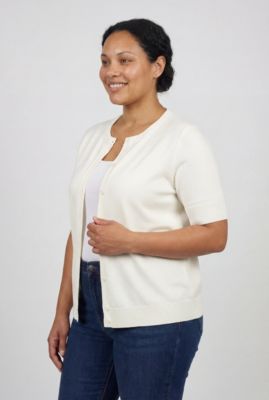 Plus Size Within Perfect Elbow - Length Sleeve Cardigan Sweater
