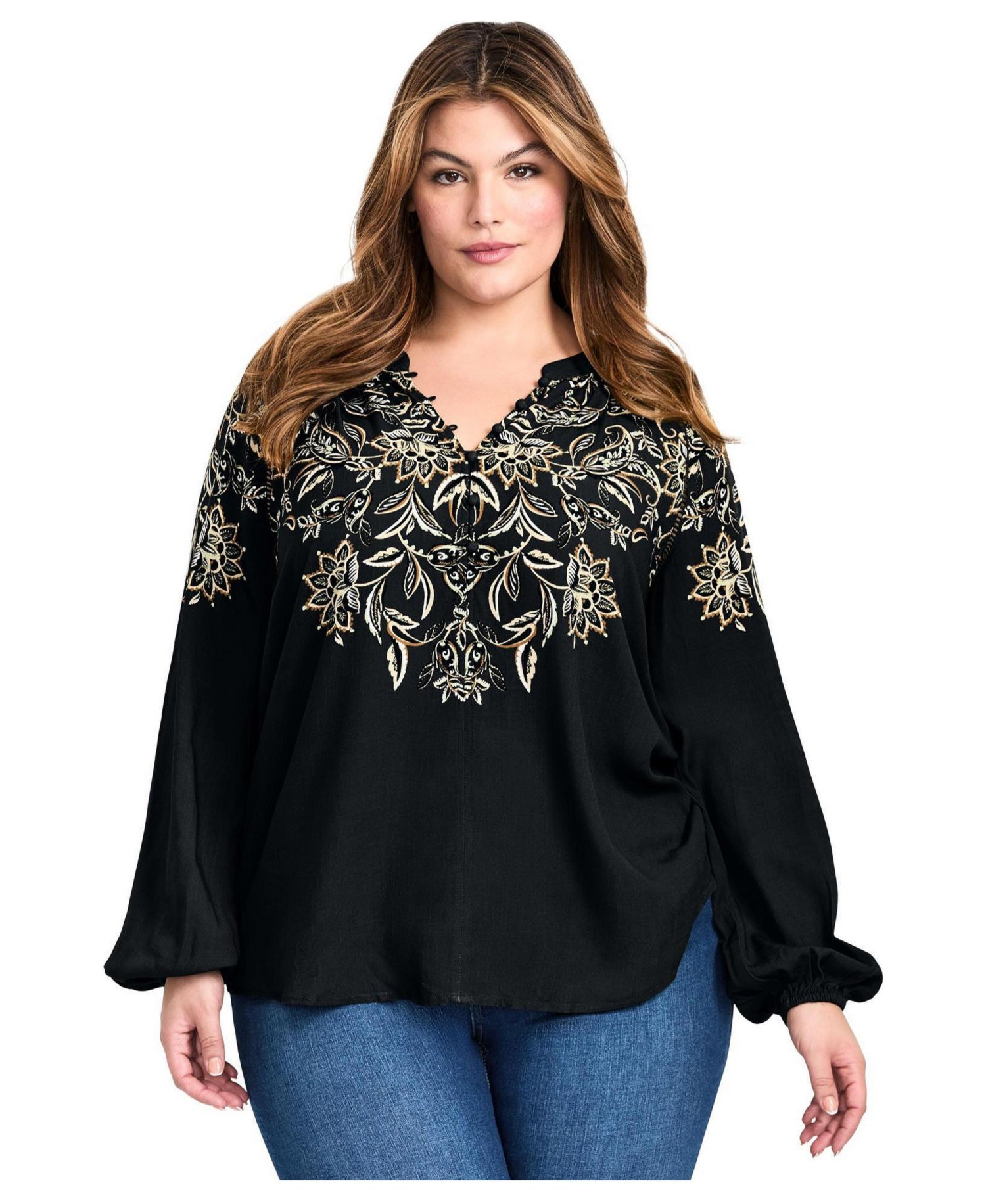 Women's Plus Size Temptation V-Neck Shirt