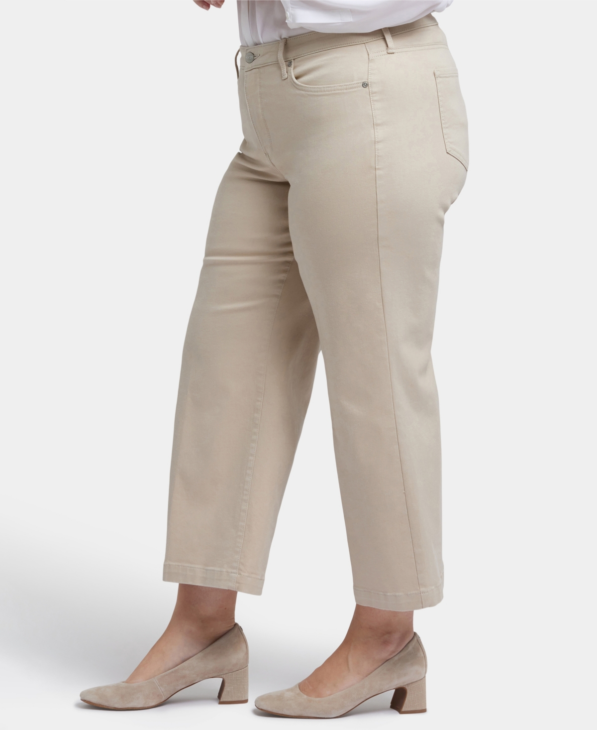 Nydj Plus Teresa Wide Leg Ankle Jeans