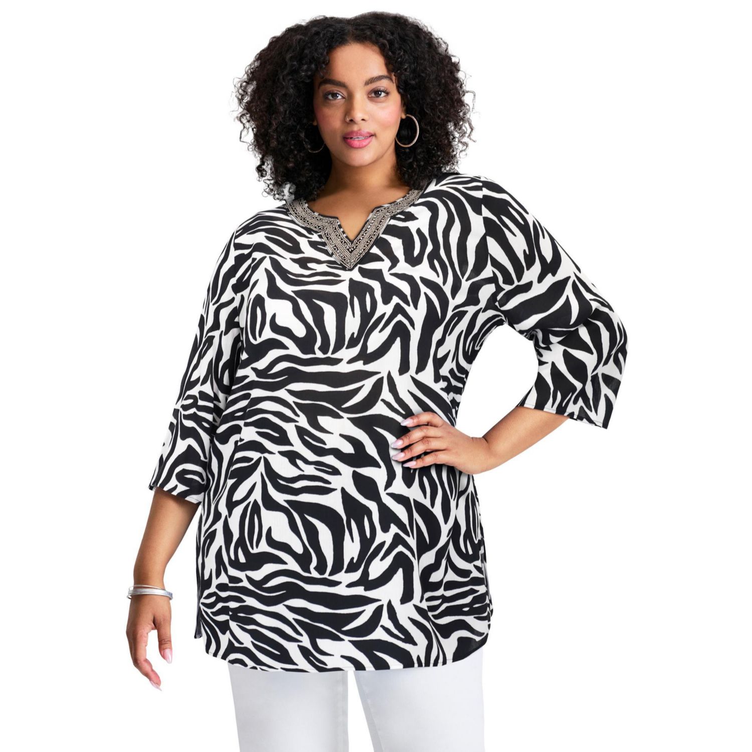 Чёрный Abstract Zebra