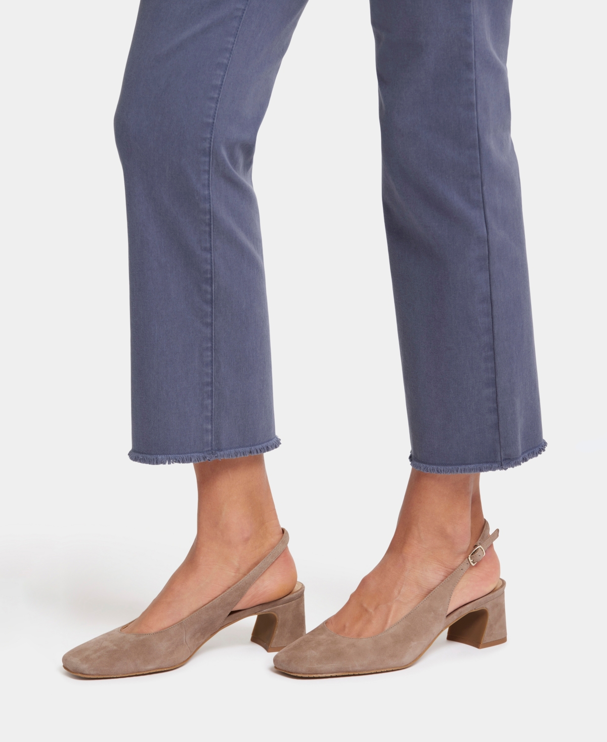 Nydj Women's Marilyn Straight Frayed Ankle Jeans