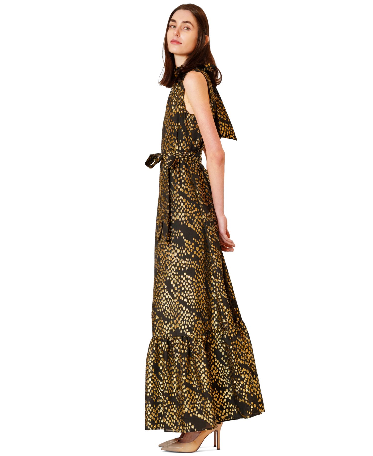 Women's Tie Neck Sash Dress