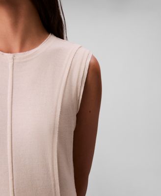 Women's Crewneck Sleeveless Midi Dress