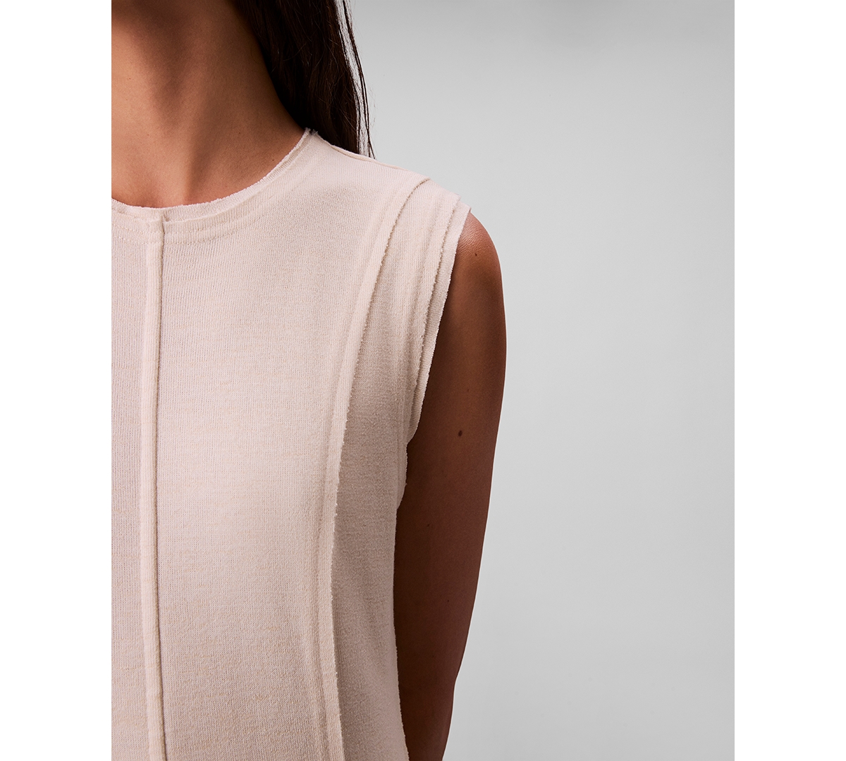 Calvin Klein Jeans Women's Crewneck Sleeveless Midi Dress