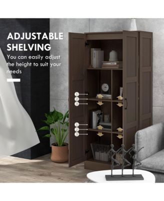 Storage Cabinet w/ Storage Shelves, Pantry Cabinet,