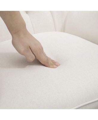 Traditional Rocking Armchair w/Tufted Back, & Thick Padding,