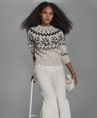 Women's Crewneck Fair Isle Sweater