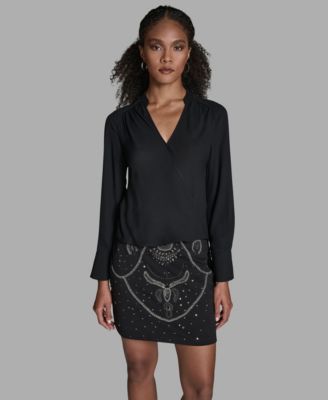 BCBG - Women's Long-Sleeve Hi-Low Top