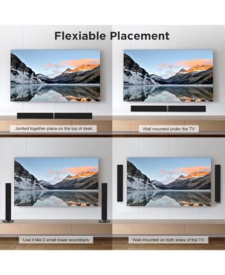 Sound Bar for TV Bluetooth Speakers with ARC/Optical/AUX Connection