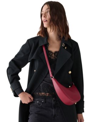 Duo Medium Pebbled Leather Crossbody Bag