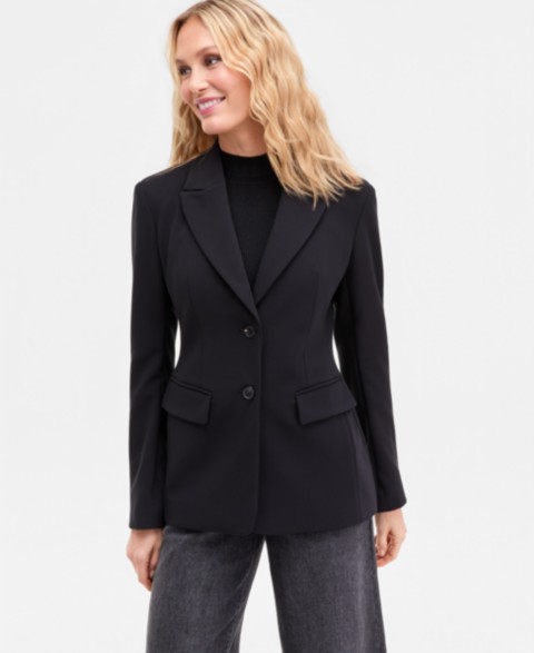 Женские I.N.C. International Concepts Women's Nipped-Waist Two-Button Blazer