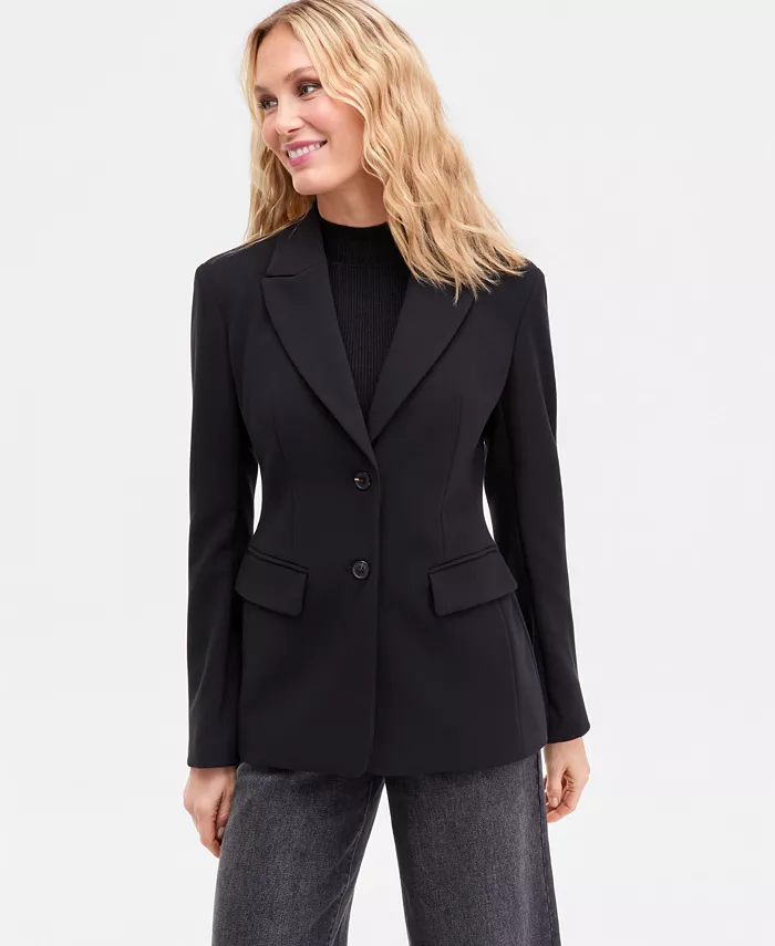 Women's Nipped-Waist Two-Button Blazer