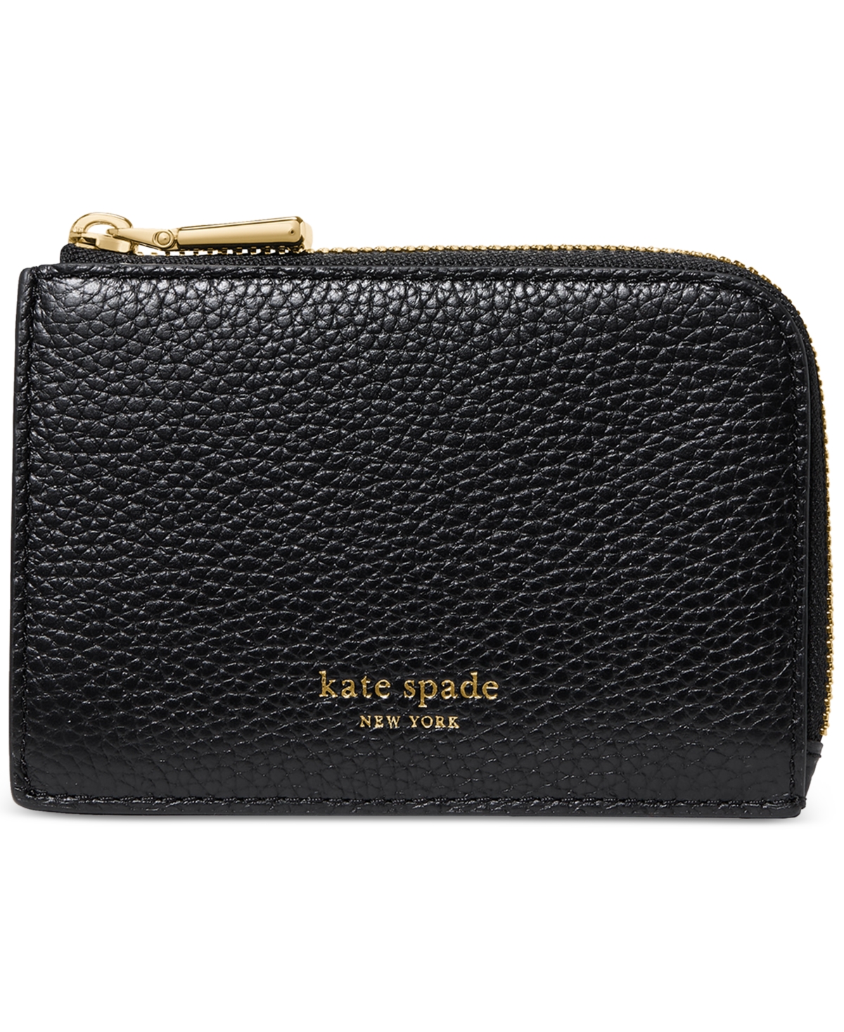 Kate Spade Mini Zip Card Case In Black
