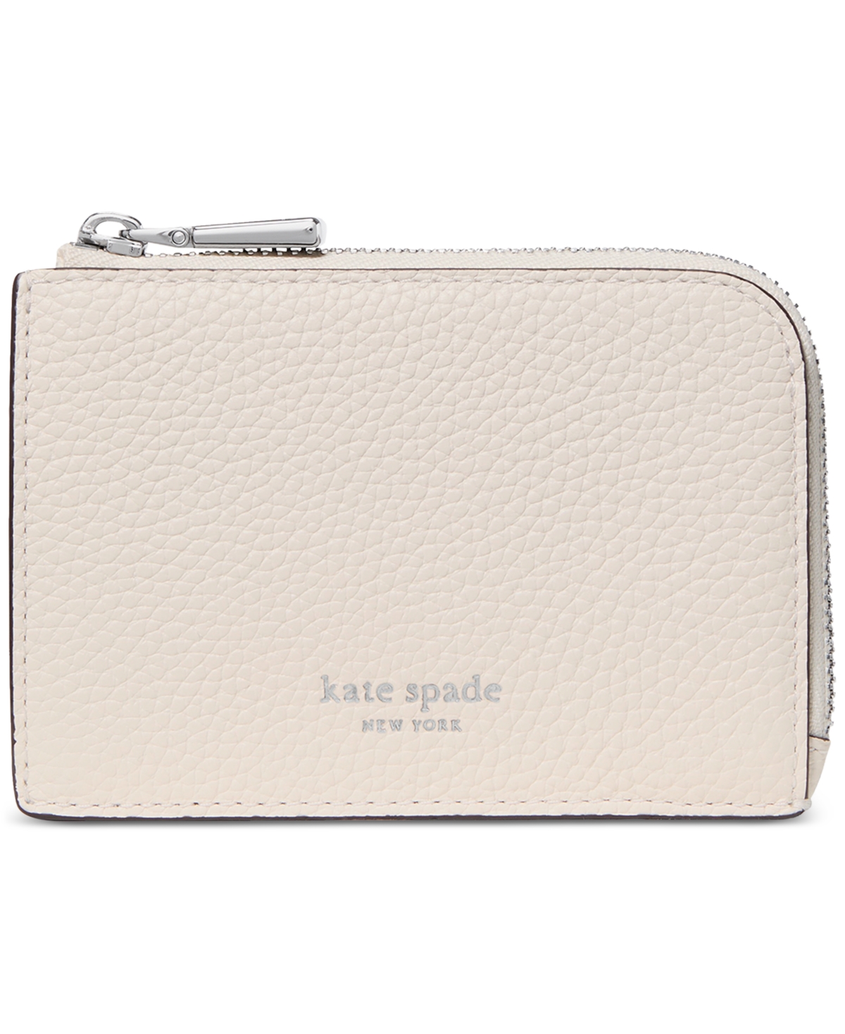 Kate Spade Mini Zip Card Case In Brown