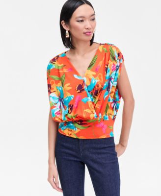 Women's Surplice V-Neck Top, Exclusively at Macy's
