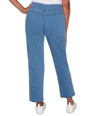 Women's Petite Hilton Head Floral Applique Detail Pants