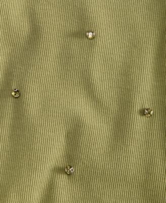 Women's Crystal Embellished Halter Tank Top