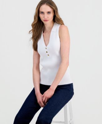 Women's Sleeveless Polo Sweater, Macy's Exclusive