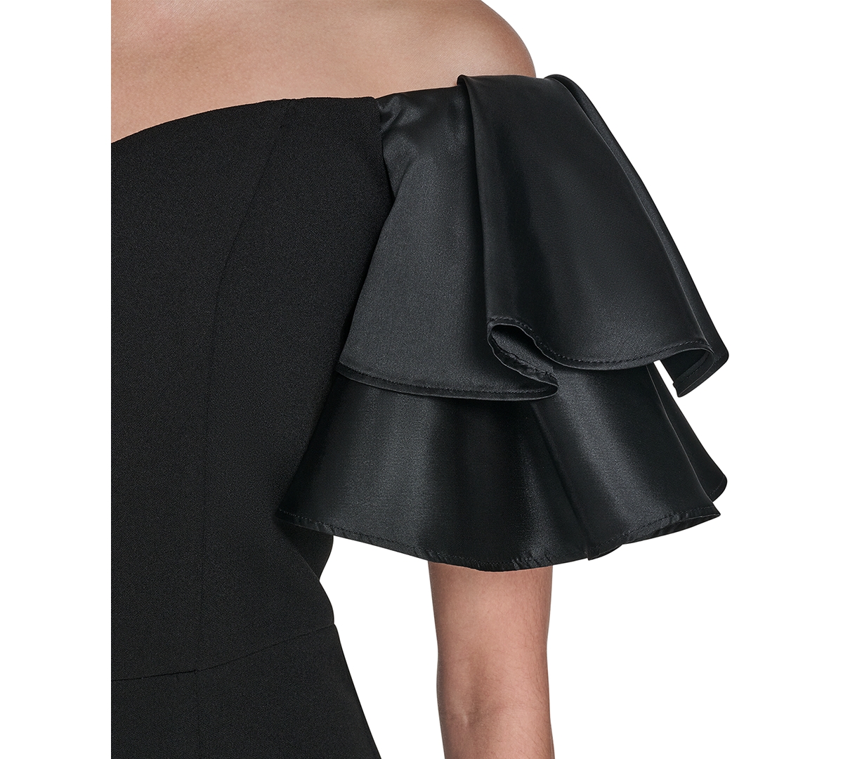 Eliza J Women's Strapless Puff-Sleeve Dress