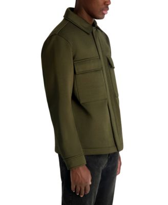 Men's Twill Collared Shirt Jacket