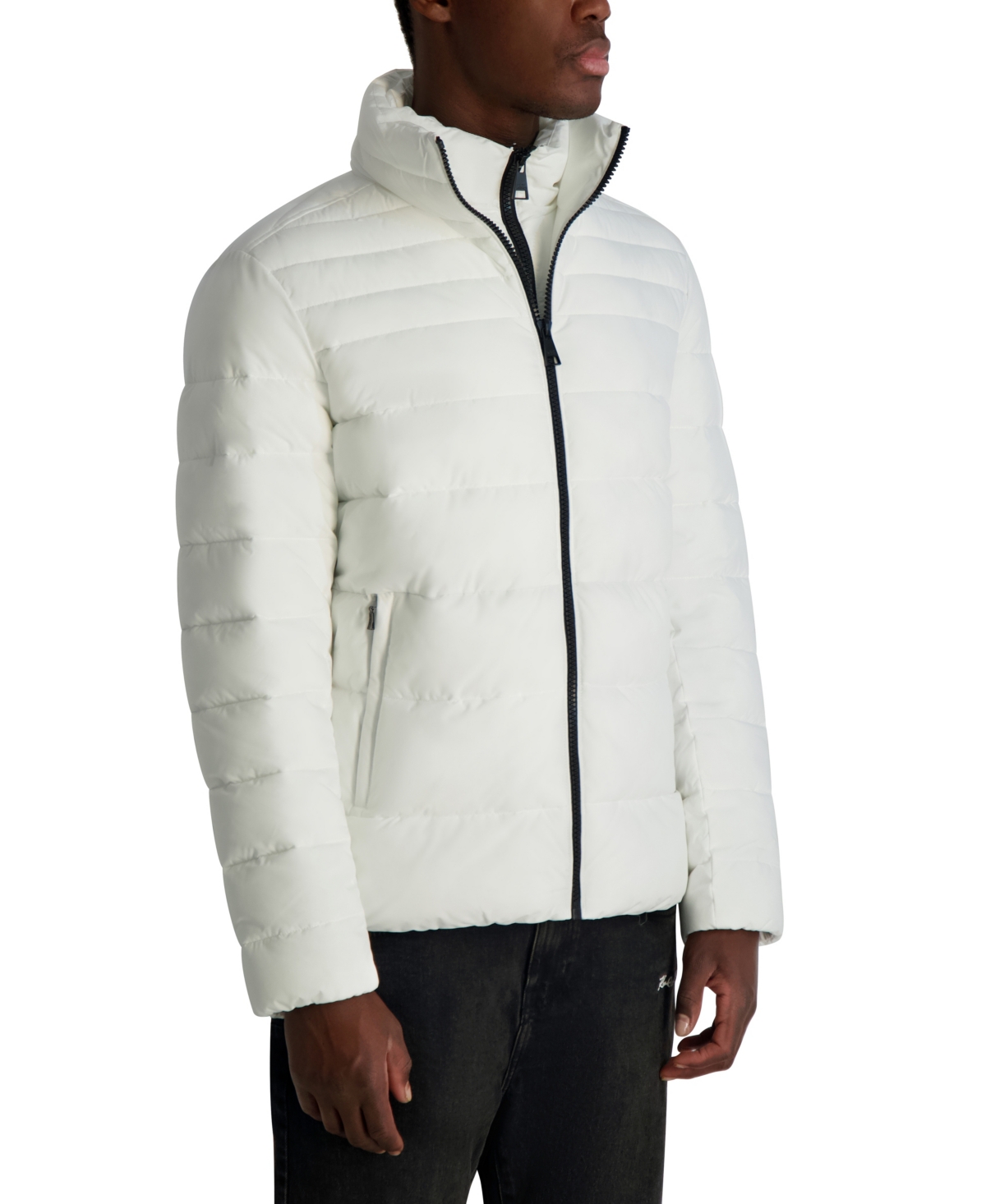 Karl Lagerfeld Paris Men's Mid Weight Puffer
