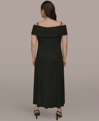 Women's New York Plus Size V-Neck A-Line Dress