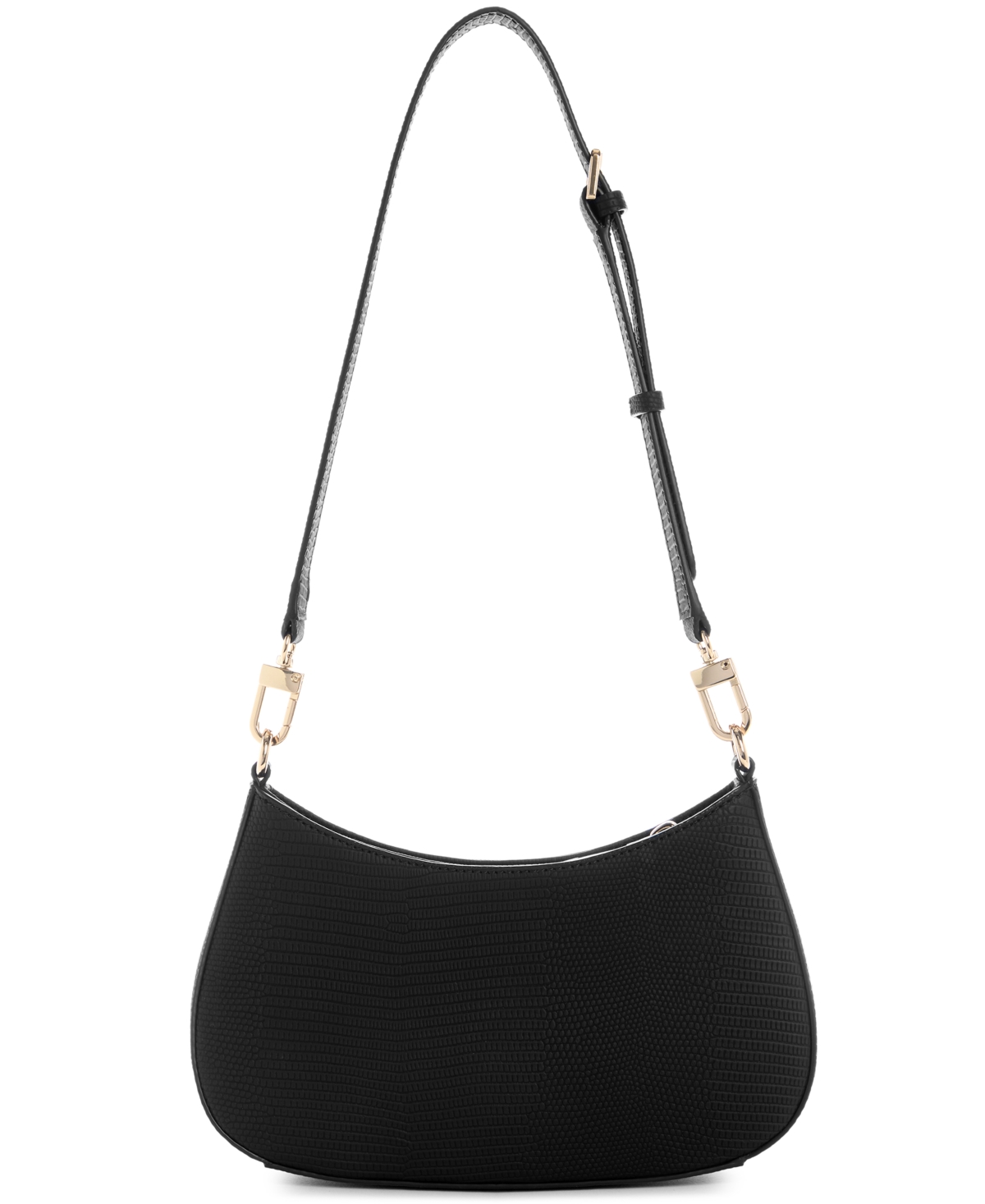 Guess Lyndi Zippered Shoulder Bag In Black
