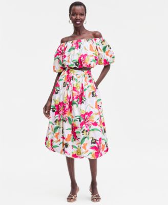 Women's Bubble-Hem Midi Skirt, Macy's Exclusive