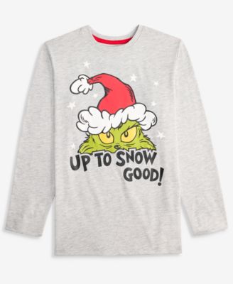 Epic Threads - Boys 5-20 Long-Sleeve Christmas Grinch T-Shirt