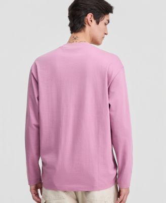 Men's Long-Sleeve Logo Graphic Crewneck T-Shirt