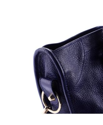 Medium City Classic Metallic Edge Bag Leather