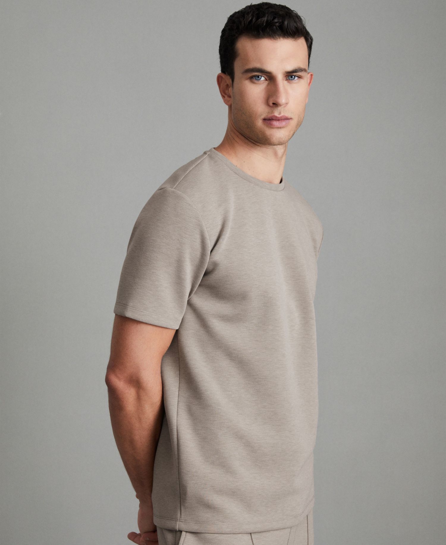 Men's Bradley Interlock-Jersey Crew-Neck T-Shirt