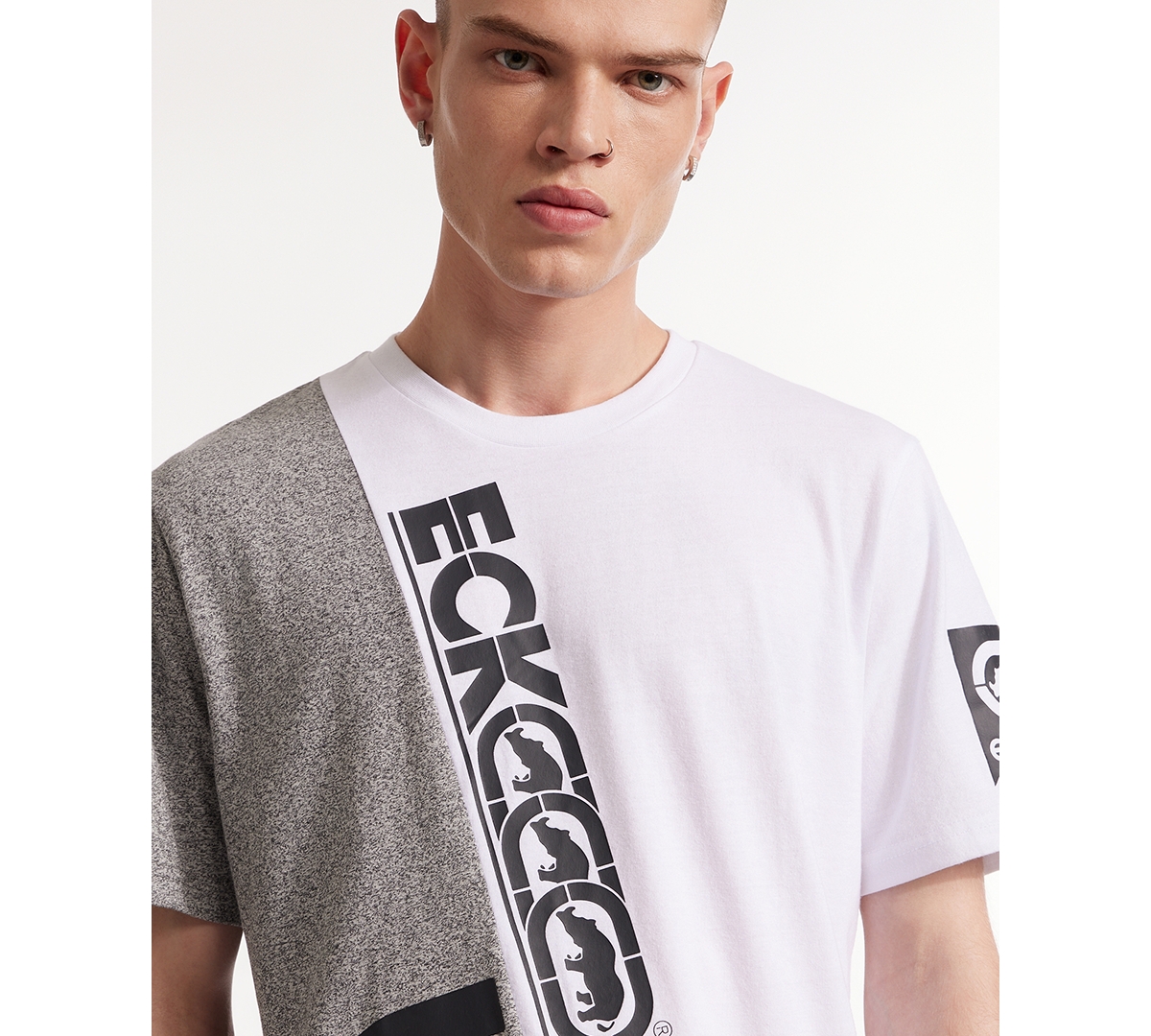 Ecko Unltd Men's Scattered Short Sleeve Knit T-Shirt