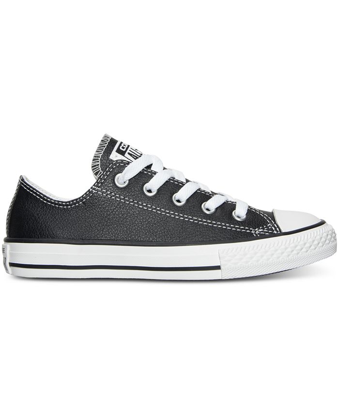 Converse Little Boys' Chuck Taylor Street Ox Leather Casual Sneakers ...