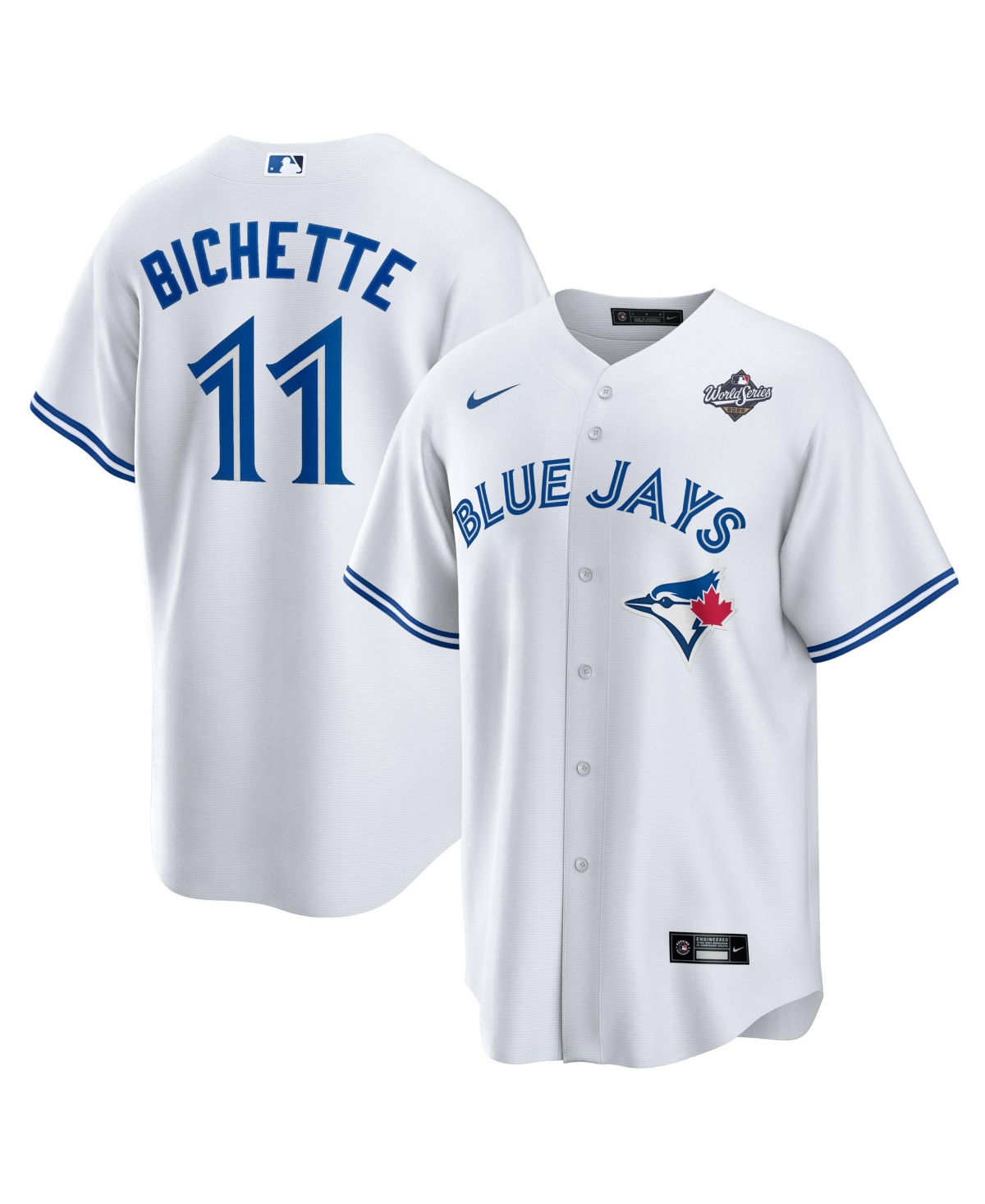 Nike Men's Bo Bichette White Toronto Blue Jays 2025 World Series Home Replica Player Jersey