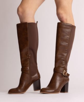 Women's Avalonn Buckle Knee High Dress Boots