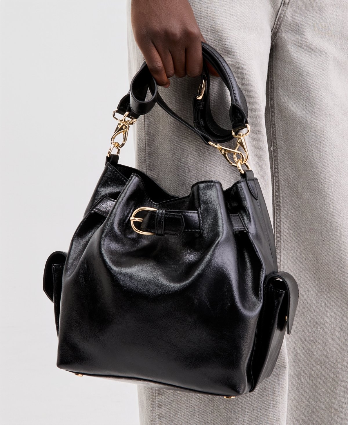 On 34th Somynn Solid Large Handbag